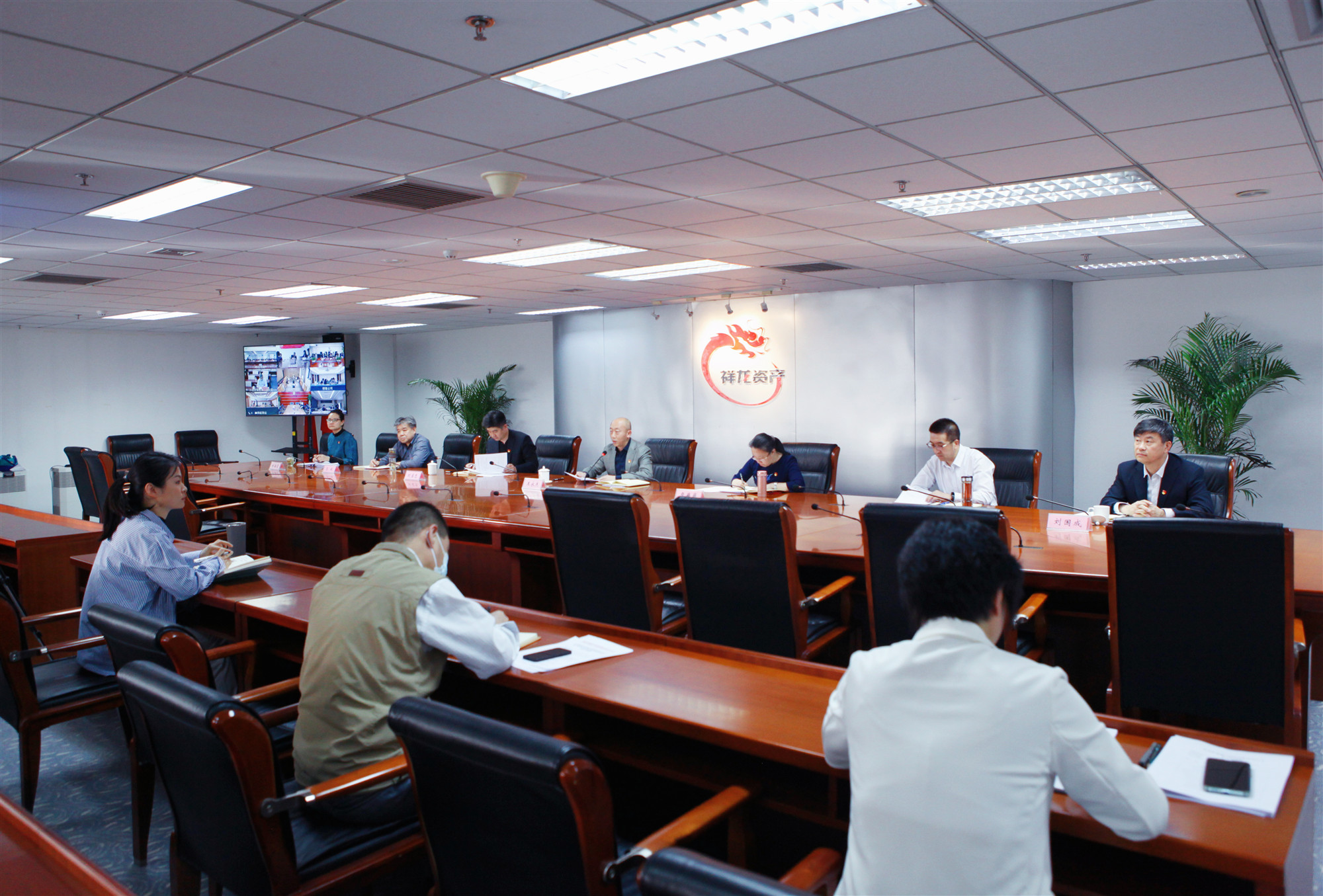 祥龙公司召开2022年第二季度全面从严治党 （党建）工作调度推进会