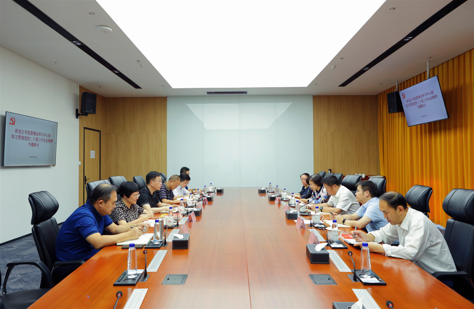 祥龙公司党委理论学习中心组开展学习贯彻党的二十届三中全会精神专题研讨