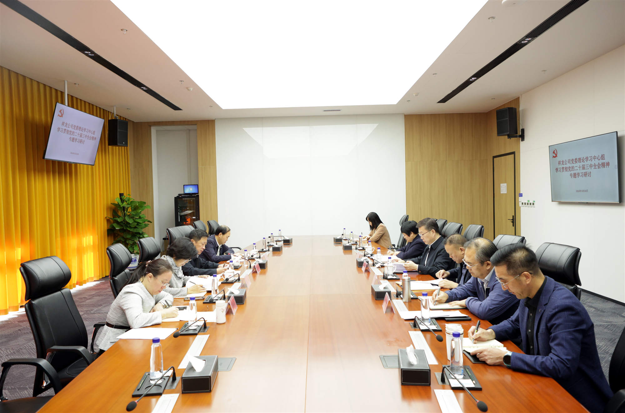 祥龙公司党委理论学习中心组开展学习贯彻党的二十届三中全会精神专题学习研讨